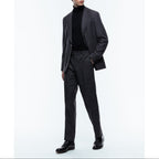 Straight Jacket in Speckled Wool - Gray - Multicolored Speckled