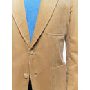 Veste Droite En Velours Côtelé - Beige