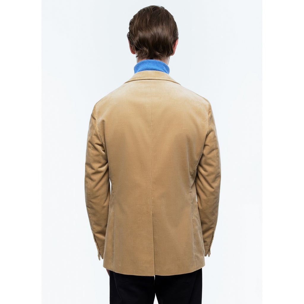 Klassisk Jakke I Fløjl - Beige