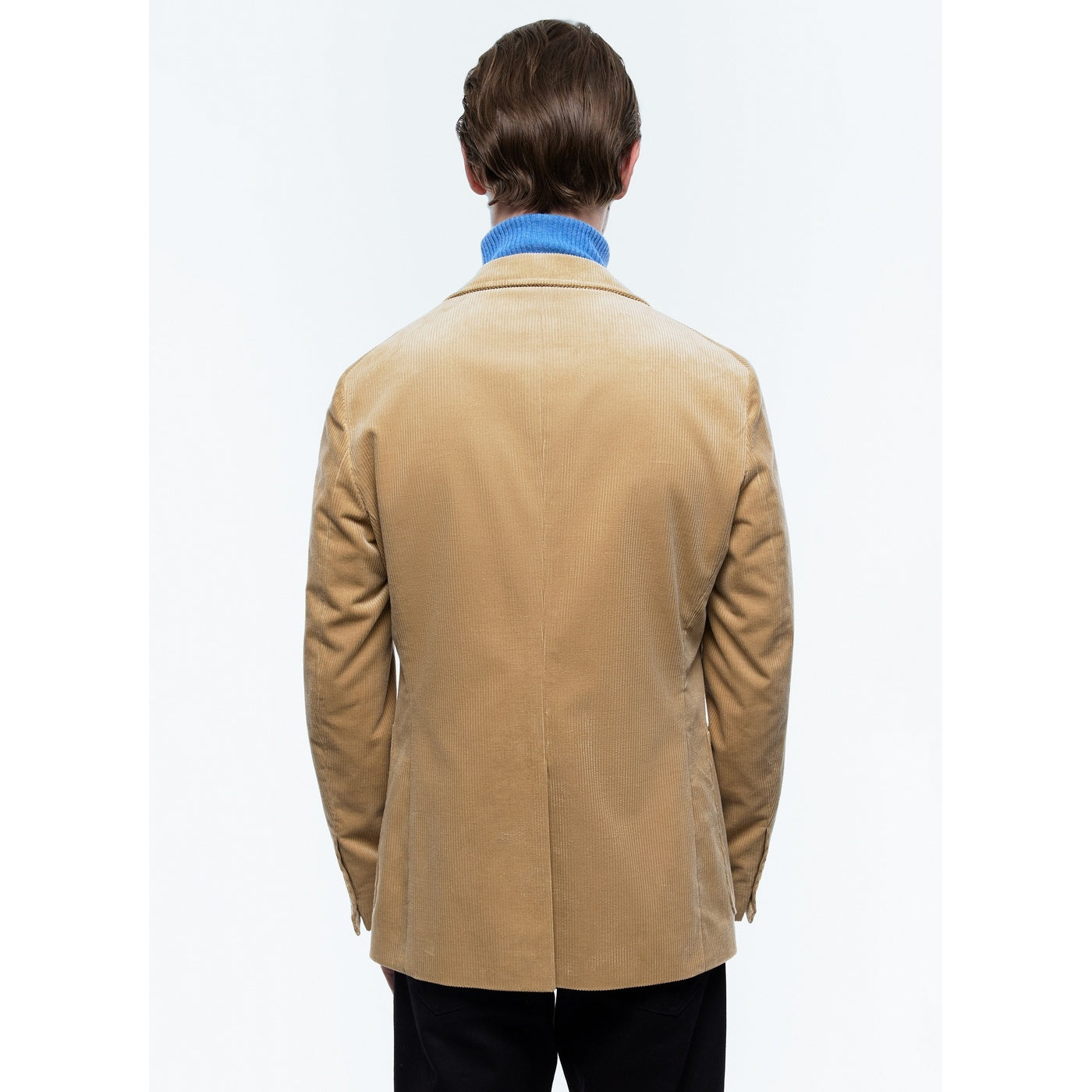 Chaqueta recta de pana - Beige