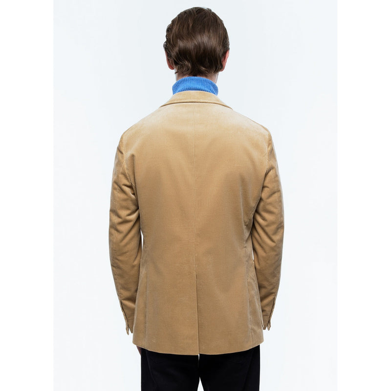 Chaqueta recta de pana - Beige