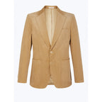 Chaqueta recta de pana - Beige