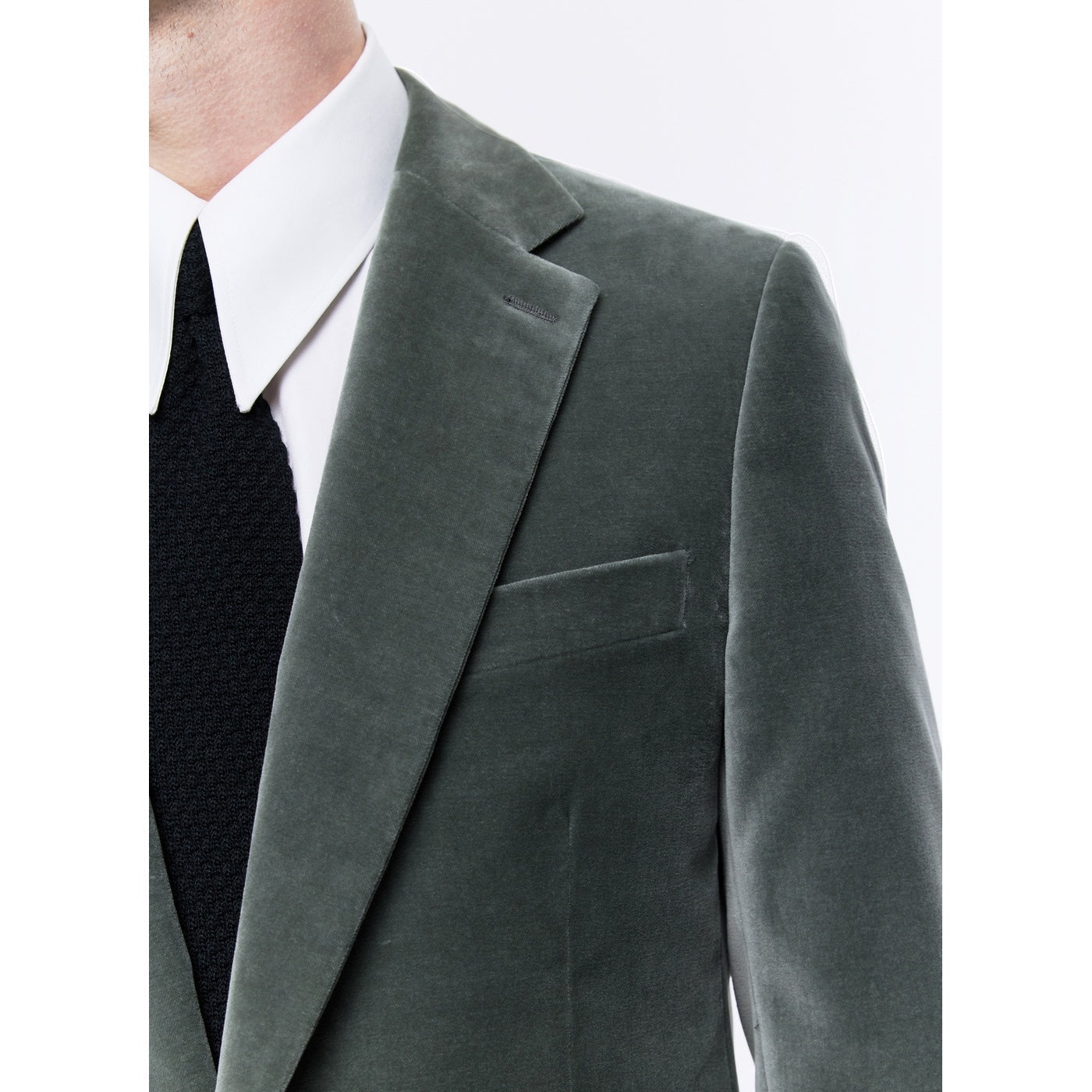 Palatine Chaqueta De Terciopelo Vert De Gris - Vert De Gris