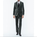 Veste Velours Palatine Vert De Gris - Vert De Gris