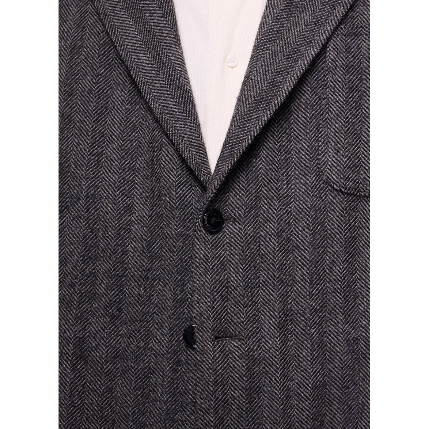 Chaqueta desestructurada de espiga gris - Antracita