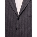 Chaqueta desestructurada de espiga gris - Antracita