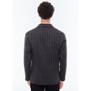 Chaqueta desestructurada de espiga gris - Antracita