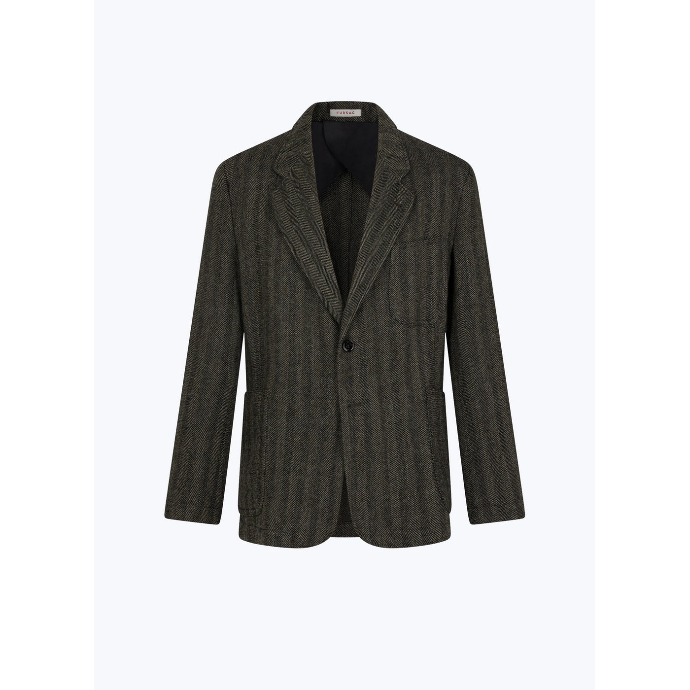 Chaqueta desestructurada de espiga gris - Antracita