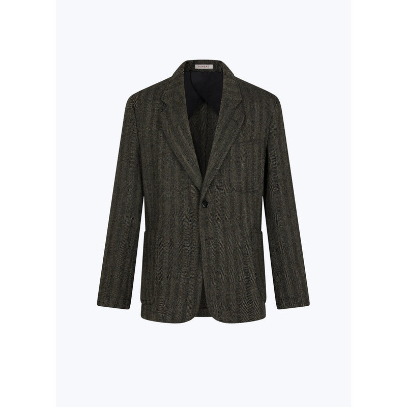 Chaqueta desestructurada de espiga gris - Antracita