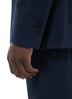 Chaqueta De Seersucker - Marino