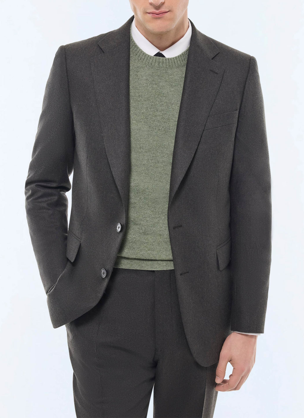 Veste En Flanelle - Vert Anglais