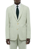 Striped Seersucker Jacket - Pale Green