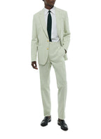 Striped Seersucker Jacket - Pale Green