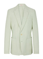 Striped Seersucker Jacket - Pale Green