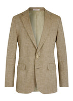 Veste En Lin À Chevrons - Beige