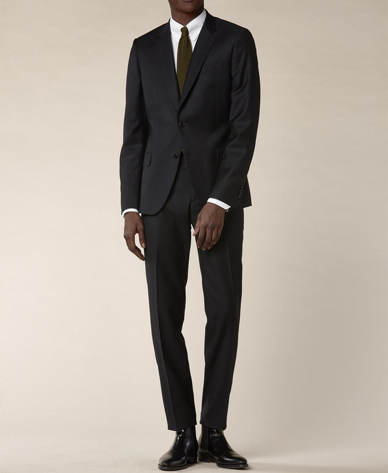 Fursac - Uni S'120 Twill Suit Jacket - Black