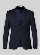 Fursac - Chaqueta Traje Serge Lisa S'140 Natural Stretch - Azul Marino