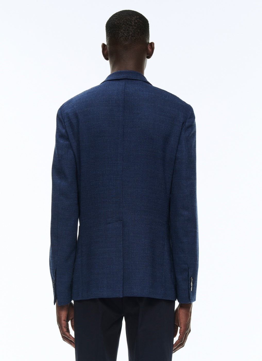 Fursac - Chaqueta de tejido de lana a cuadros - Indigo - Hombre
