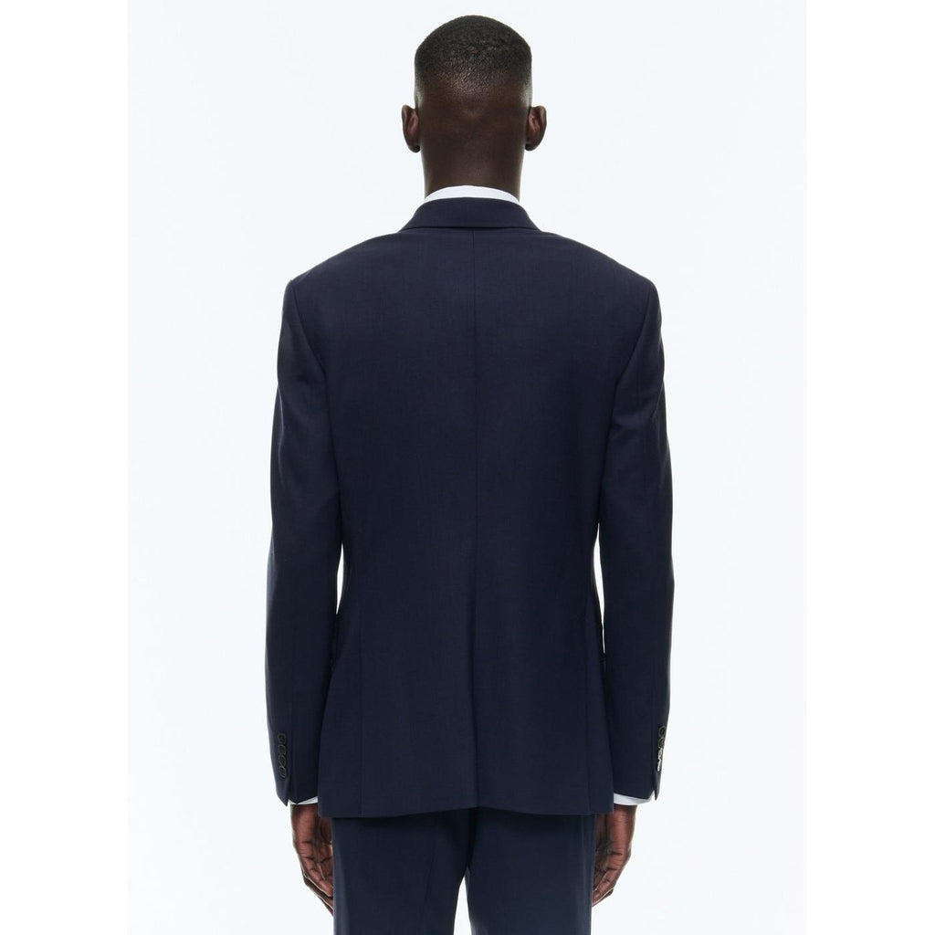 Veste Croisée En Laine Certifiée - Bleu