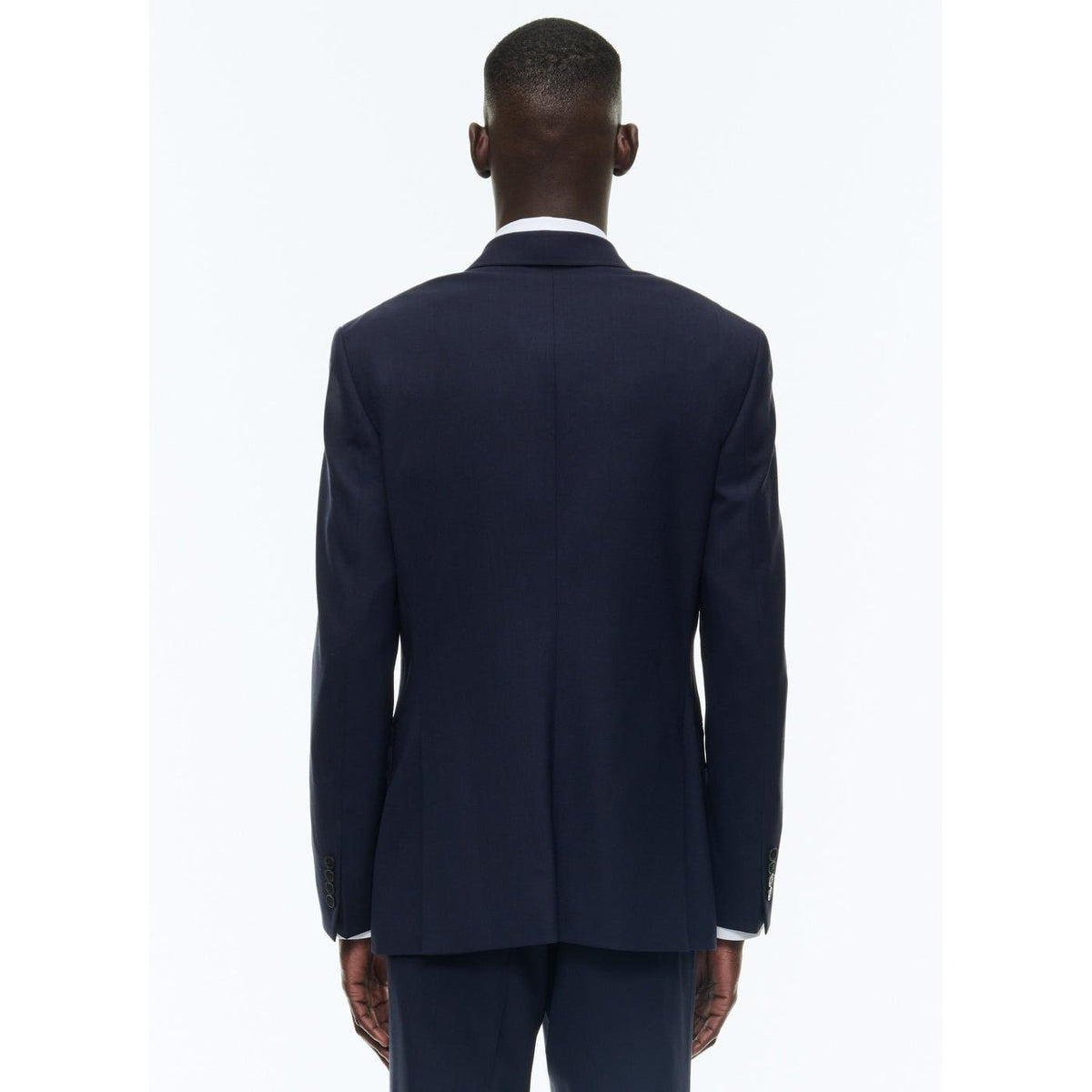 Veste Croisée En Laine Certifiée - Bleu