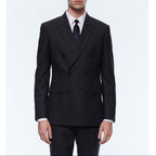 Veste Croisée Flanelle - Carbone