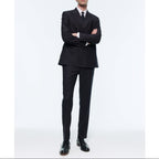 Veste Croisée Flanelle - Carbone