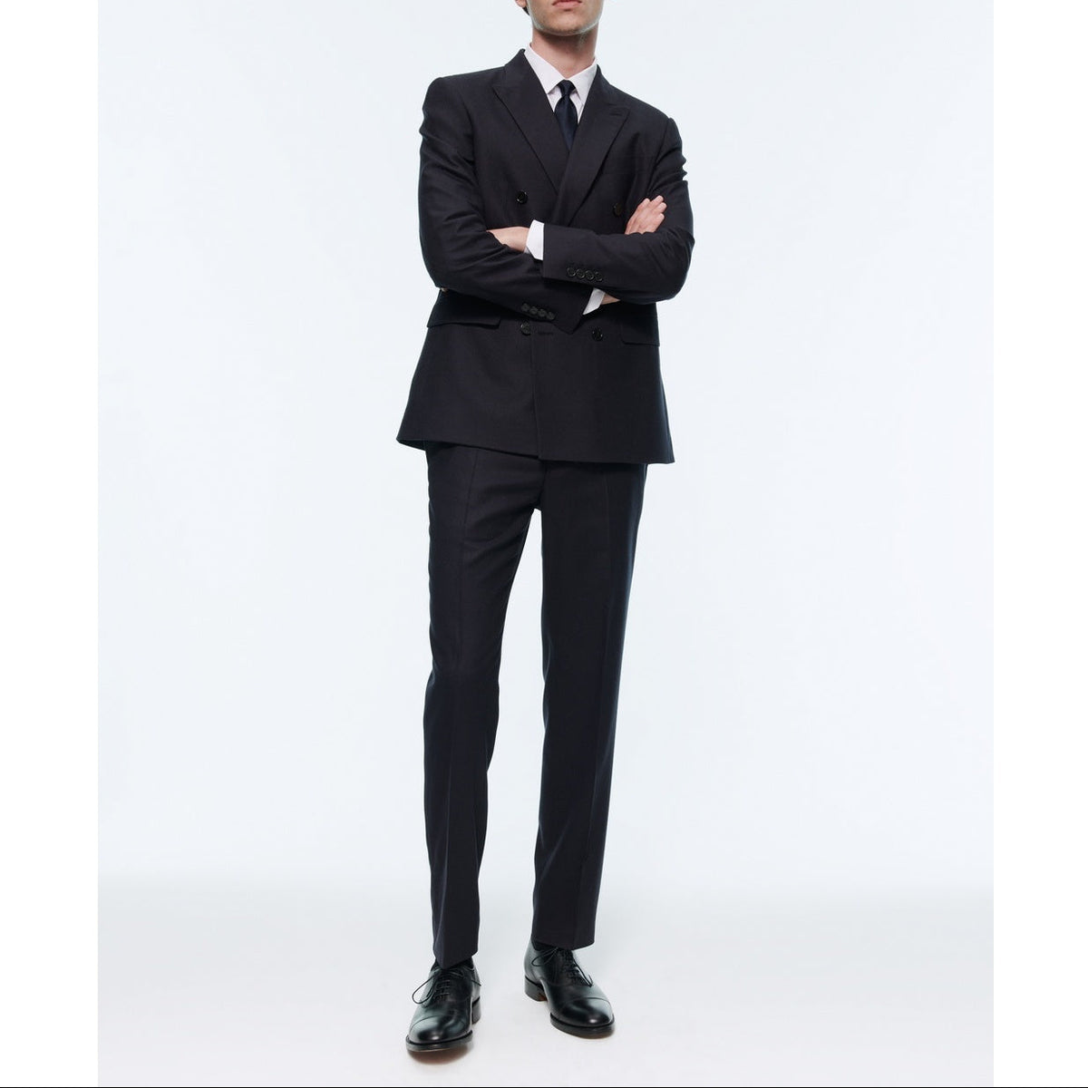 Veste Croisée Flanelle - Carbone