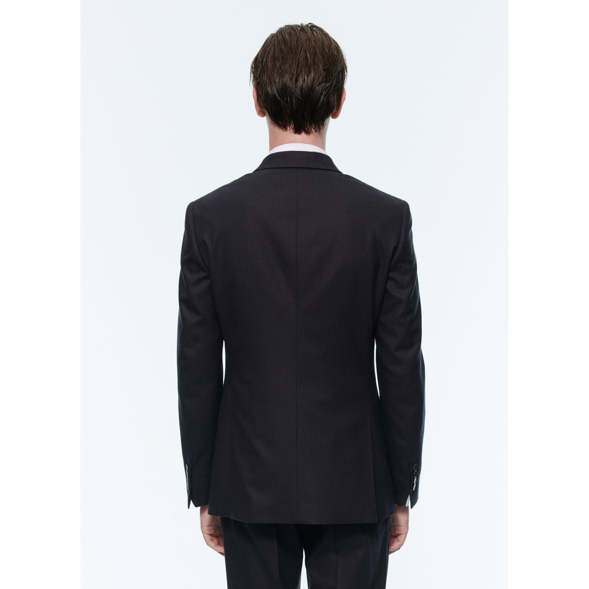 Veste Croisée Flanelle - Carbone