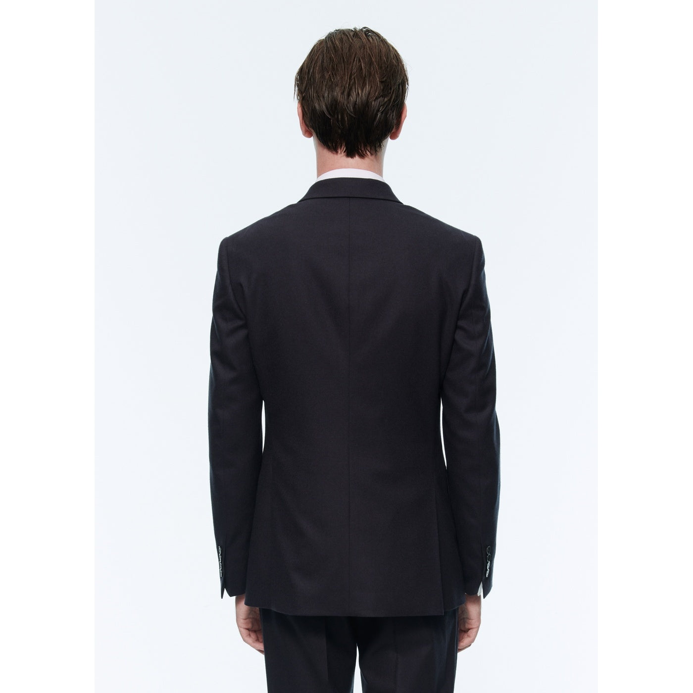 Chaqueta de franela con doble botonadura - Carbón