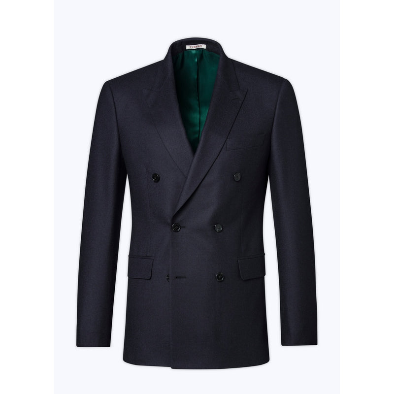 Veste Croisée Flanelle - Carbone