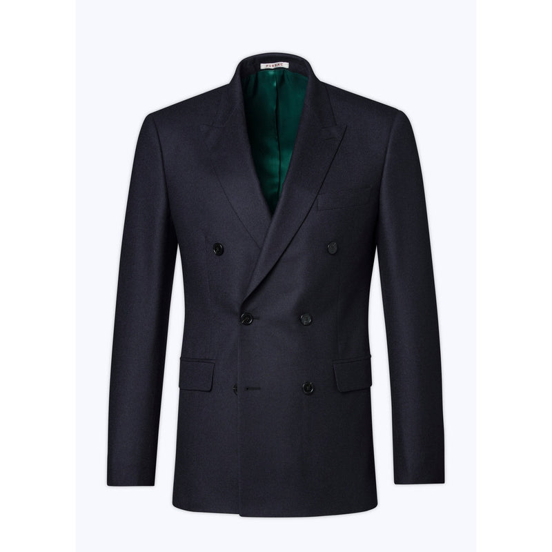 Chaqueta de franela con doble botonadura - Carbón