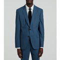 Fursac - Chaqueta de traje Serge de lana - Azul jaspeado - Hombre