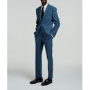 Fursac - Chaqueta de traje Serge de lana - Azul jaspeado - Hombre