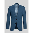 Fursac - Chaqueta azul jaspeada Serge De Laine