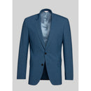 Fursac - Chaqueta de traje Serge de lana - Azul jaspeado - Hombre