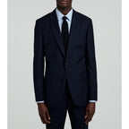 Fursac - Chaqueta de traje de lona lisa - Azul marino - Hombre