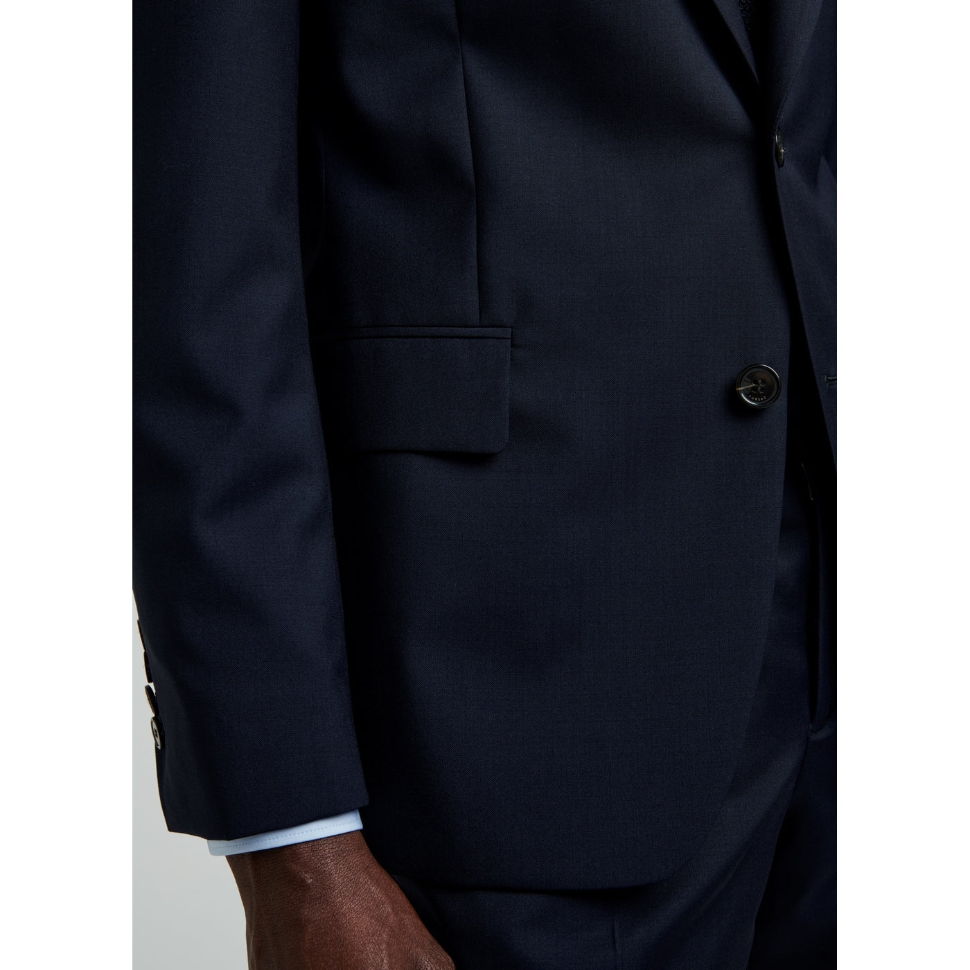 Fursac - Chaqueta de traje de lona lisa - Azul marino - Hombre