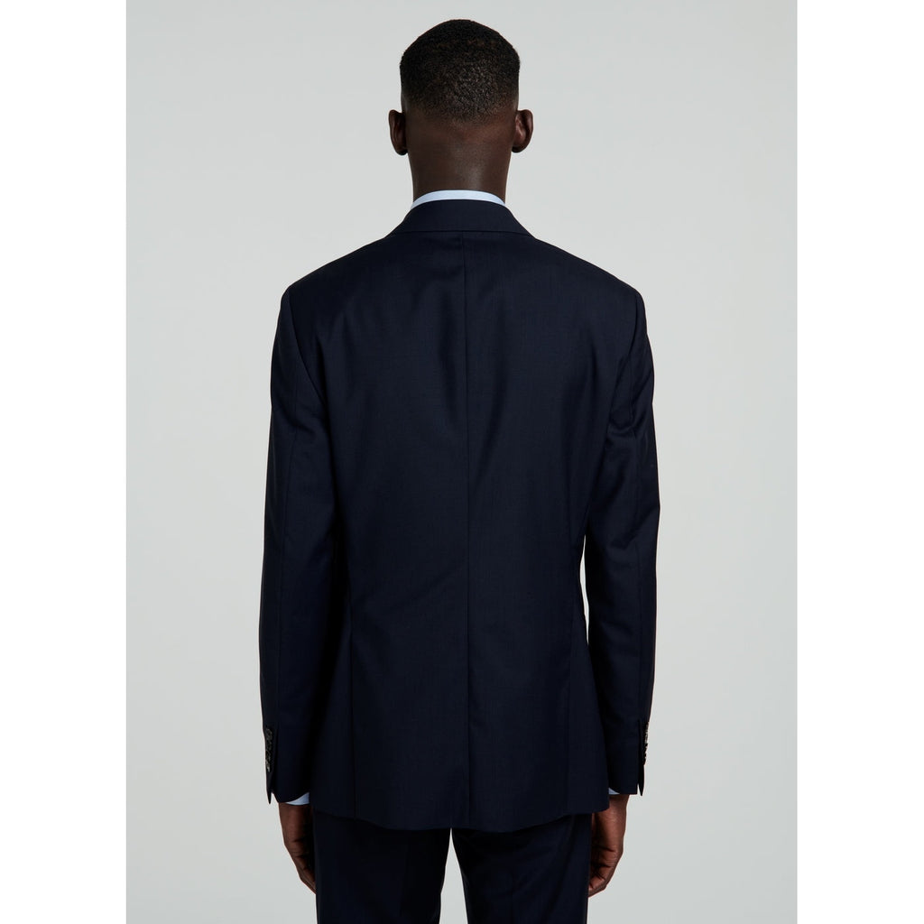 Fursac - Chaqueta de traje de lona lisa - Azul marino - Hombre