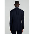 Fursac - Chaqueta de traje de lona lisa - Azul marino - Hombre