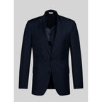 Fursac - Chaqueta de traje de lona lisa - Azul marino - Hombre