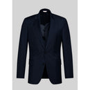 Fursac - Veste Costume Toile Unie - Marine - Homme