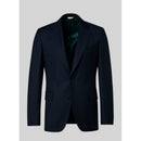 Fursac - Navy Blue Wool Micro Natté Jacket - Navy Blue