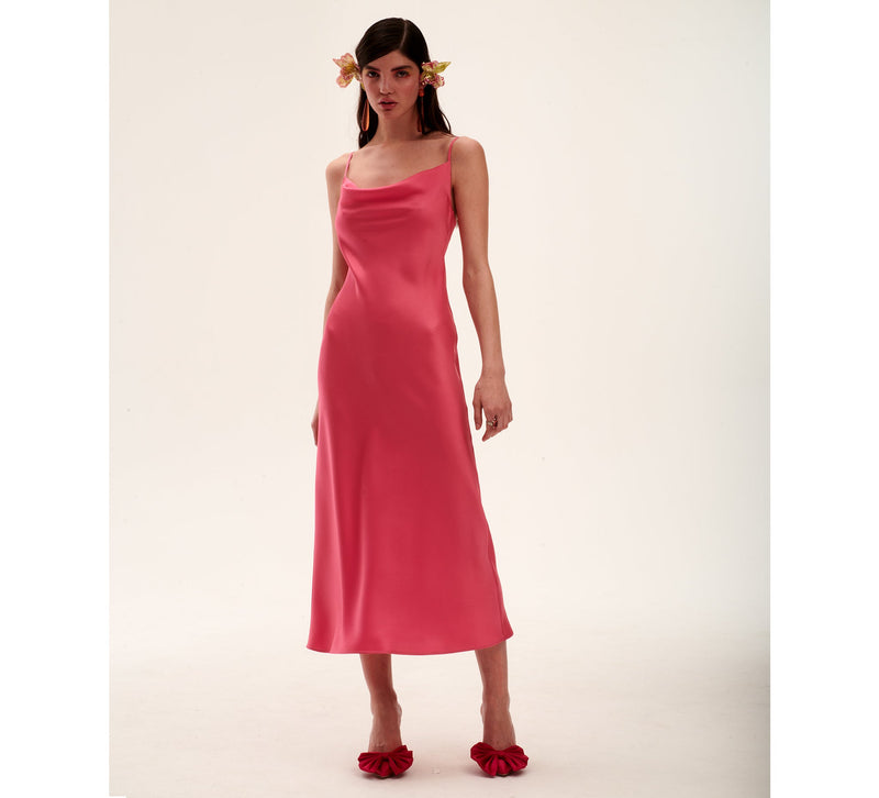 Elle Raspberry Dress