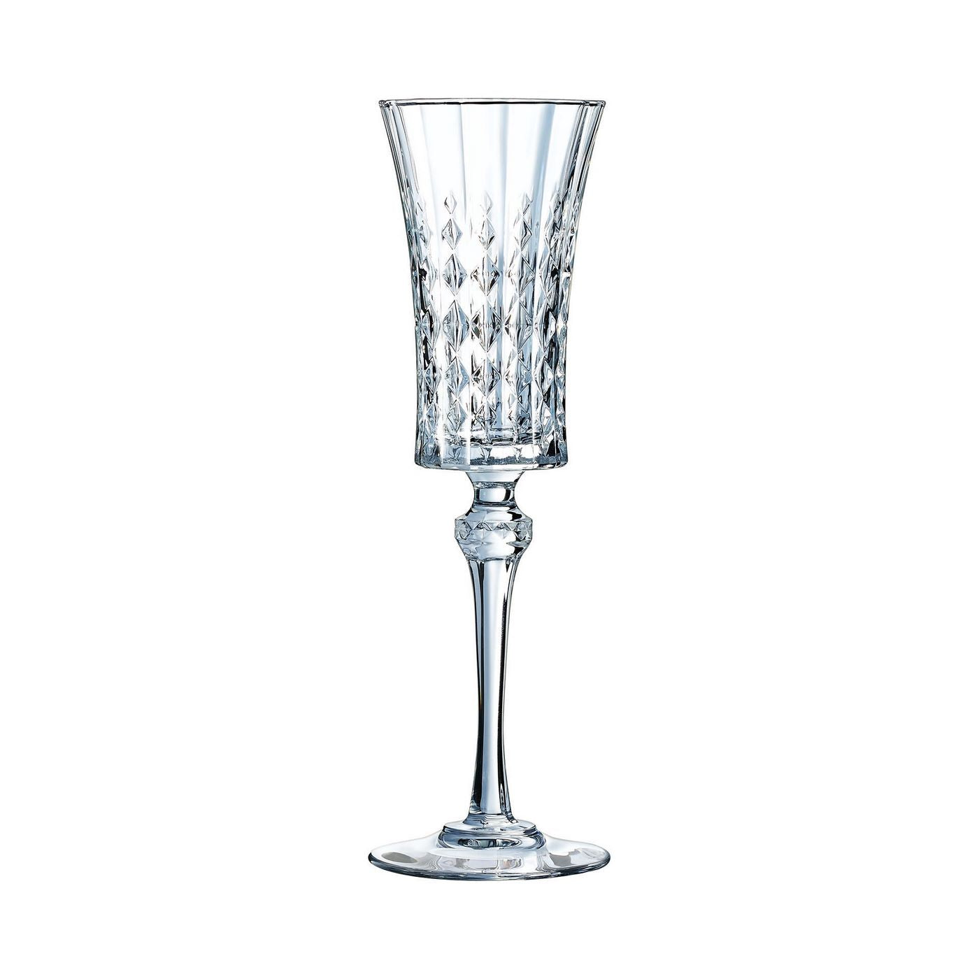Lady Diamond - 4 Flûtes - 15Cl - Cristal D'Arques