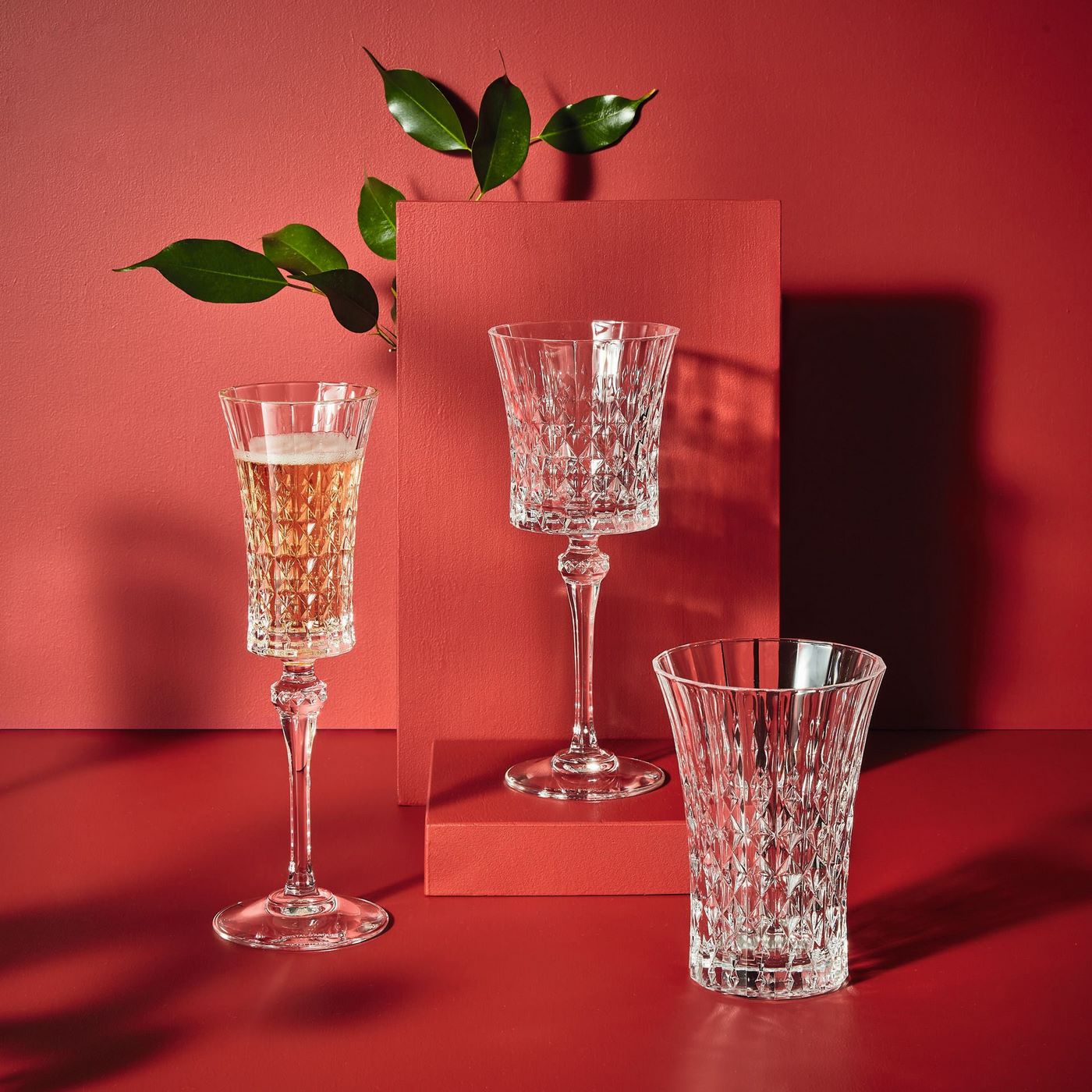 Lady Diamond - 4 Verres À Pied - 19Cl - Cristal D'Arques