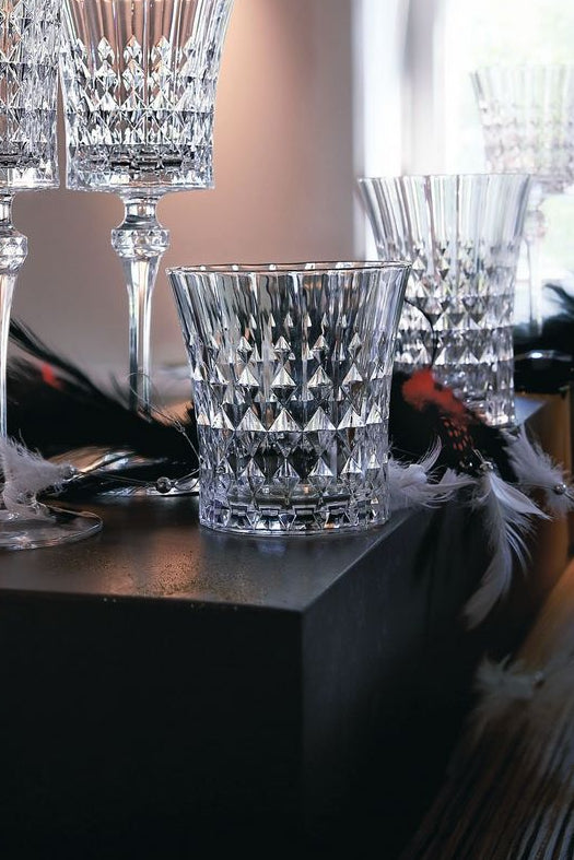 Lady Diamond - 4 Verres Bas - 27Cl - Cristal D'Arques