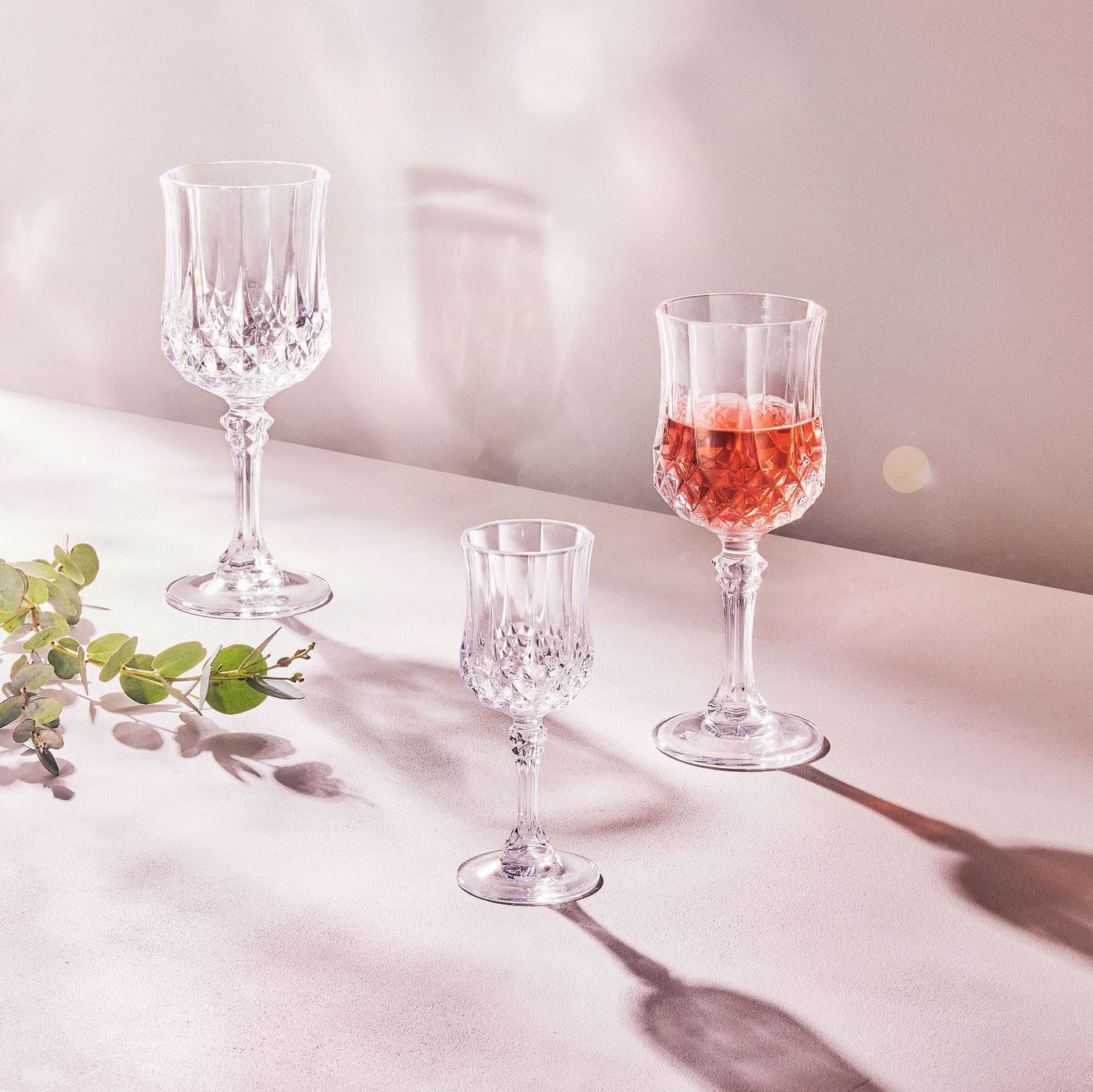Longchamp - 4 Verres À Pied - 25Cl - Cristal D'Arques