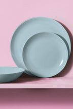 Diwali - 6 Assiettes Creuses Paradise Blue - Bleu - 20Cm - Luminarc