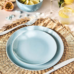 Diwali - 6 Assiettes À Dessert Paradise Blue - Bleu - 19Cm - Luminarc