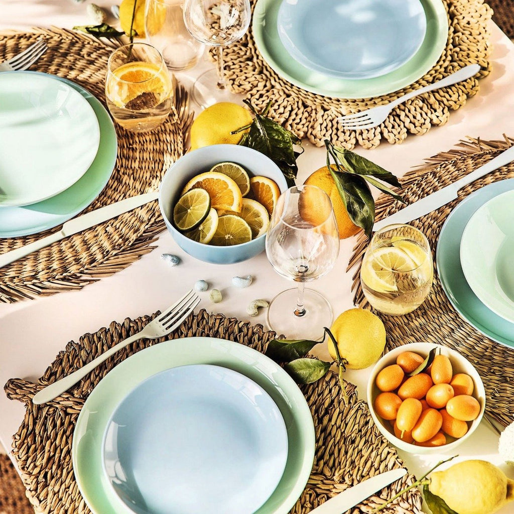 Diwali - 6 Assiettes À Dessert Paradise Blue - Bleu - 19Cm - Luminarc
